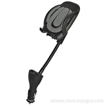 5V 2.1A Universal phones car holder with charger, for iPhone, MP3/4 player, dual USB